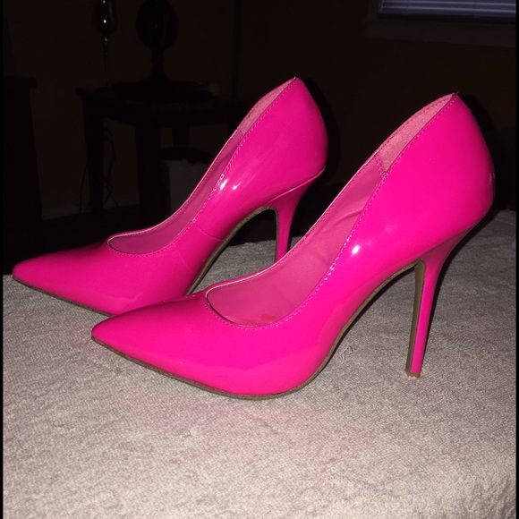 Hot Pink Patent Heels