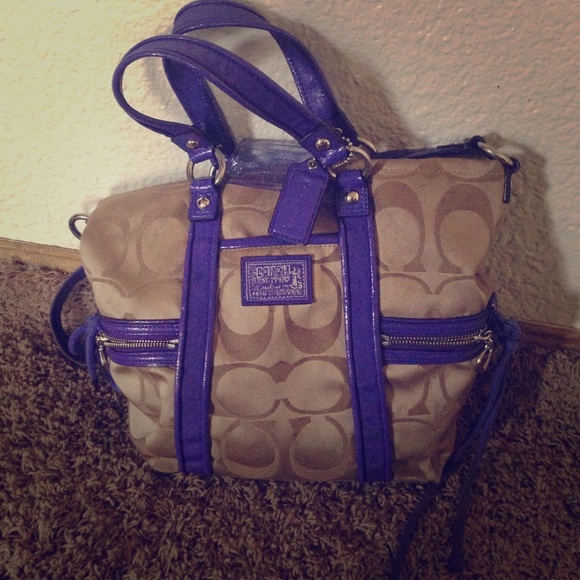 Purple Coach Purse