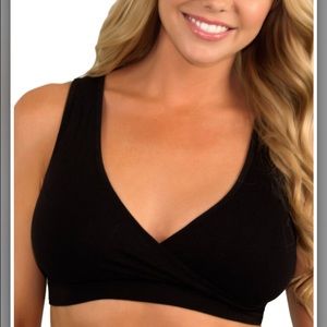 Black maternity bra