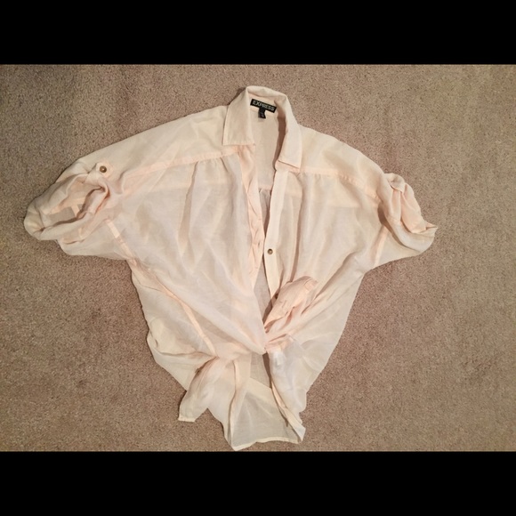 Polyester button up blouse