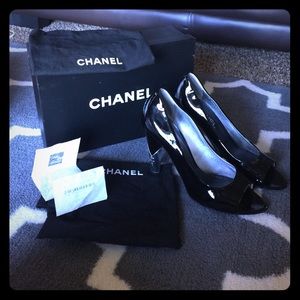 Chanel Open toe Pumps 💯💯💯