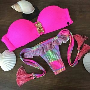 *Sold* on another closet pink bottom w tassels 👙