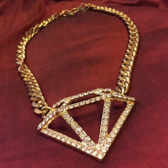 "Diamond" necklace and diamond cheetah ring