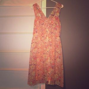 Floral button down dress