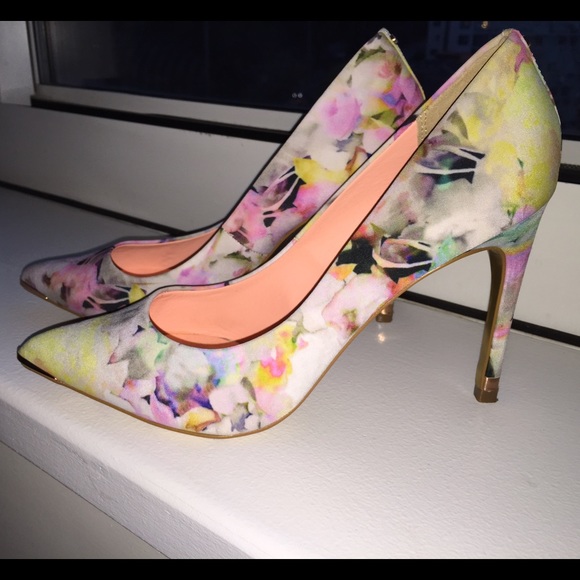 Ted baker floral pumps