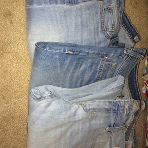 Hollister jeans 3 pair