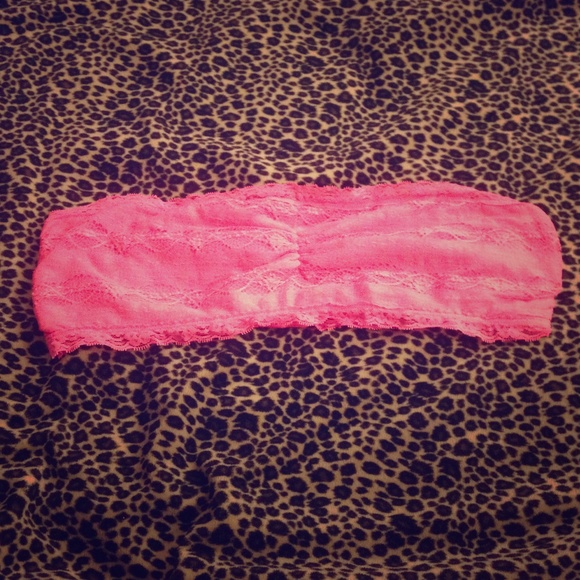Hot pink bandeau top