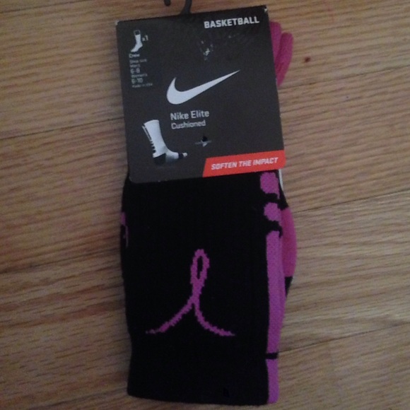 Nike elite breast cancer awareness basketball sock