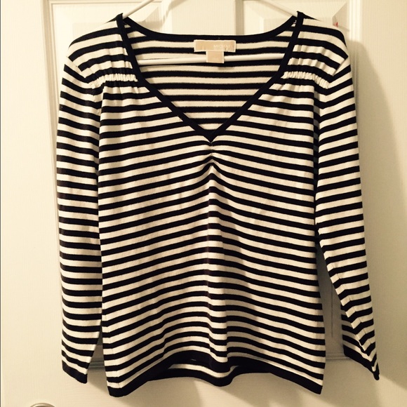 Michael Kors brown and beige light sweater
