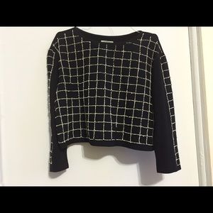 Zara crop top sweater with detail