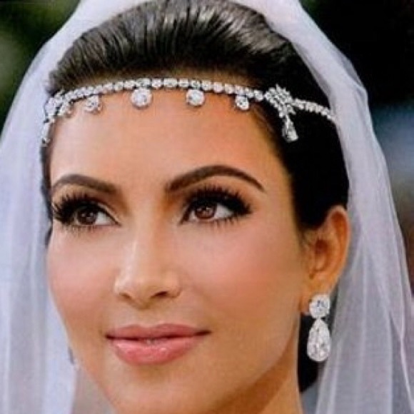 Kim kardashian inspired headpiece wedding birthday