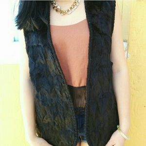 Super Soft Black Fur Vest Super Soft Black Fur Vest