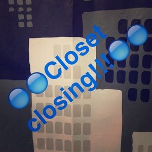 Closet closing soon! 4/28/15-7/1/15