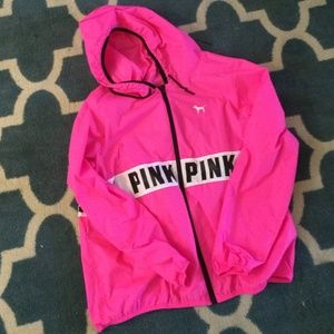 Pink anorak!