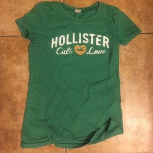 Hollister green tee szM