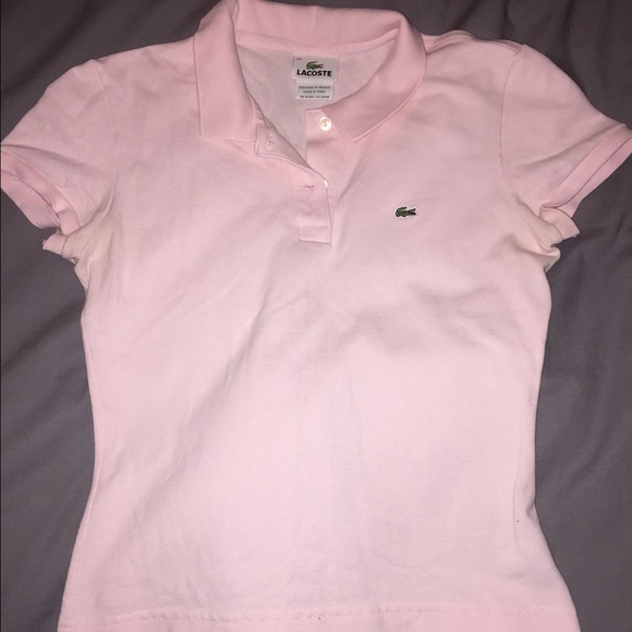 Soft pink Lacoste polo