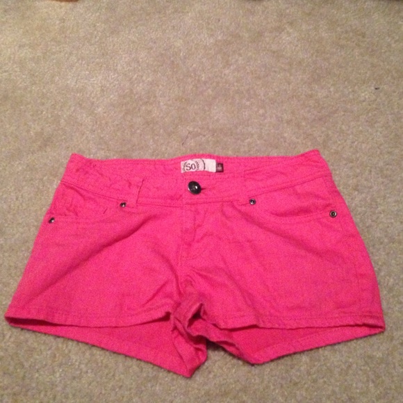 Pink SO shorts
