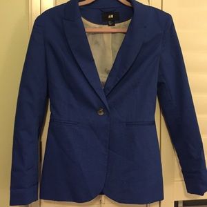 H&M cobalt blue jacket