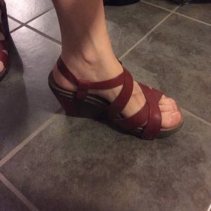 Red Dansko Sandals