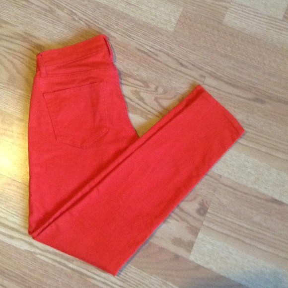 Red/Orange Old Navy Skinny Jeans