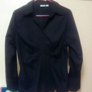 Black button down shirt