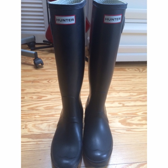 Navy Hunter Rain Boots
