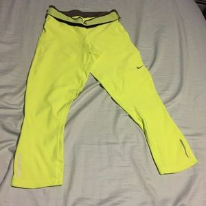 Bright yellow leggings