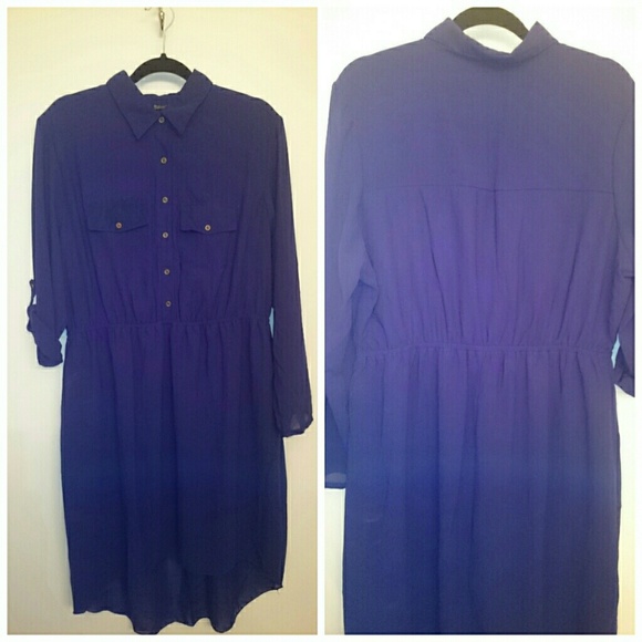 NWOT 2X Navy Blue Dress
