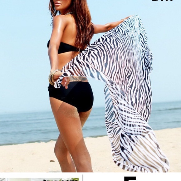 Zebra sarong, beach cover
