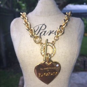 Bebe Heart Locket Necklace