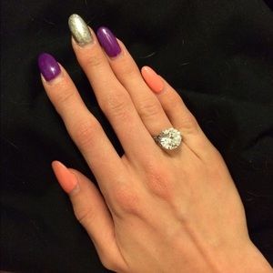 White sapphire ring