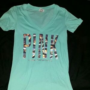 PINK v-neck shirt