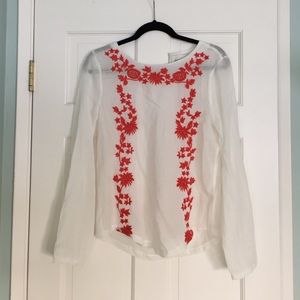 Embroidered Mexicali top
