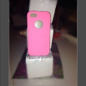 Pink and White front and back protective case