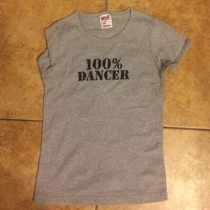 Grey 100% Dancer tee