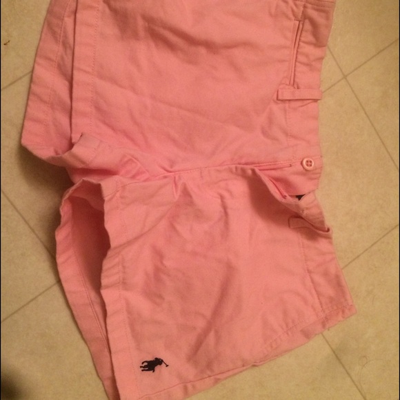Pink polo Ralph Lauren shorts