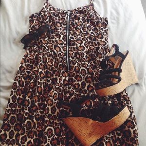 Leopard Zipper Dress