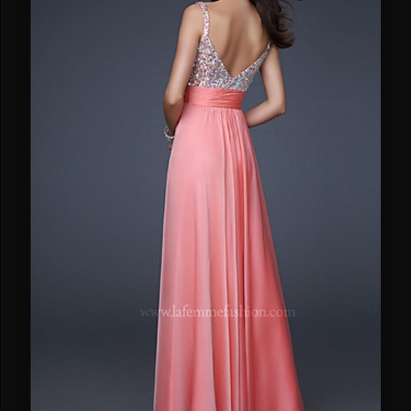 La femme pink sparkly prom dress - Picture 2 of 3