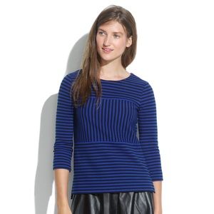 Black and blue stripes Madewell top
