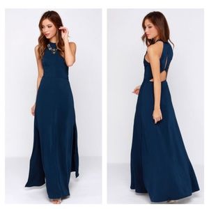 Navy Blue Cocktail Dress