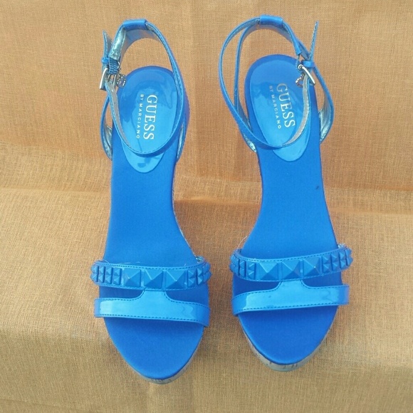 Guess wedges, blue very kute.