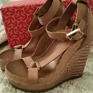 Authentic Tory burch wedges 7