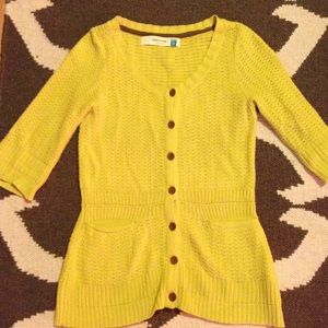 Mustard Sparrow sweater from ANTHROPOLOGIE