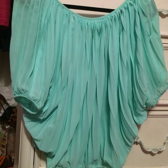 Mint green shirt