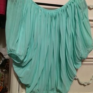 Mint green shirt