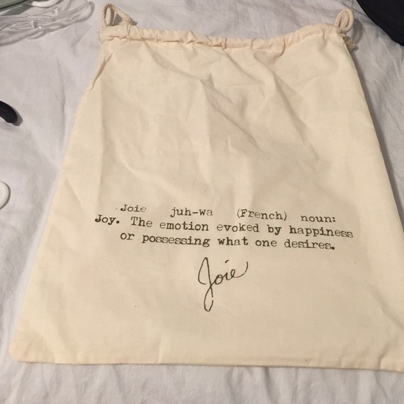 Joie shoes dust bag