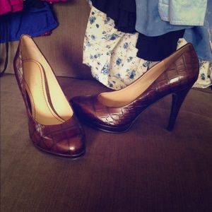 🎀price drop🎀Nine West brown tortoise heels