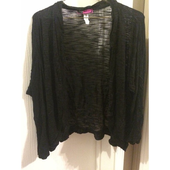 Black cardigan
