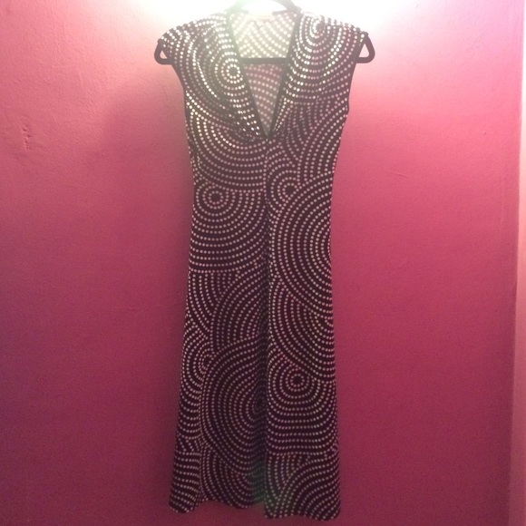 B&W polka dot dress