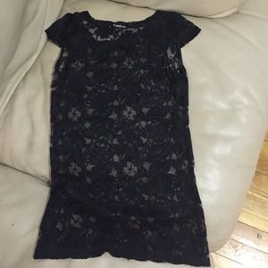 Bebe black lace top